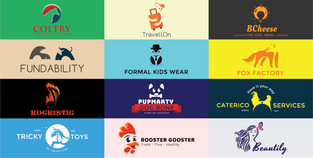 Negative space logo