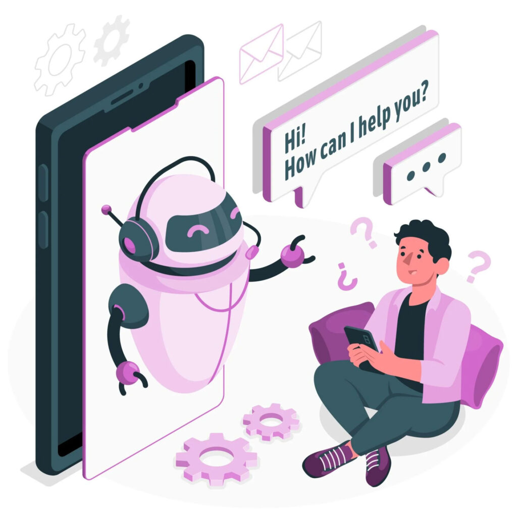 An AI chatbot is essentially a computer program designed to simulate human conversation