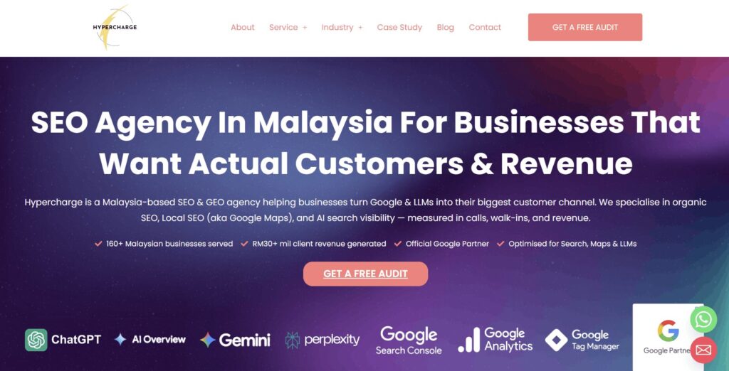 Hypercharge SEO page banner